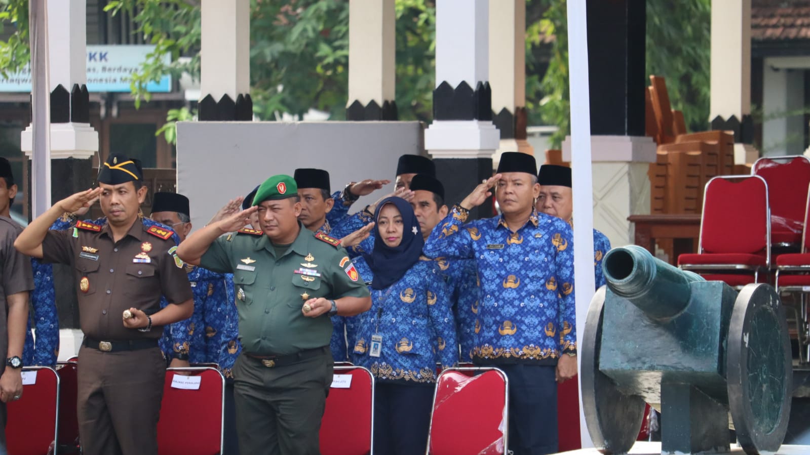 Dandim Pemalang Hadiri Upacara Peringatan Hari Ulang Tahun KORPRI ke-52.