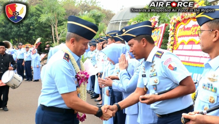 Danlanud Raden Sadjad (RSA) Natuna Hadiri Sertijab Pangkoopsud I