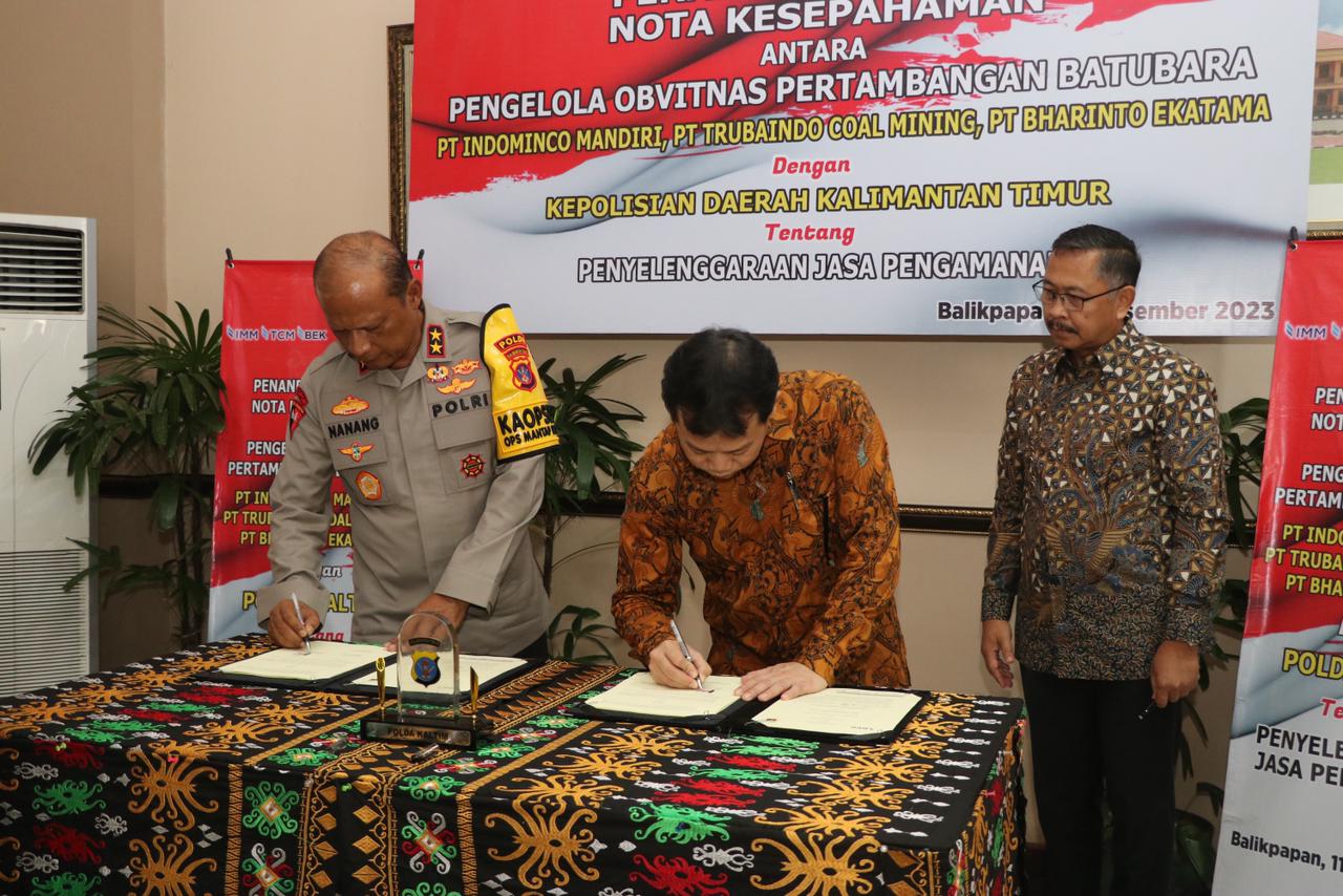 Polda Kaltim Gelar Penandatanganan MoU Pengamanan Obvitnas