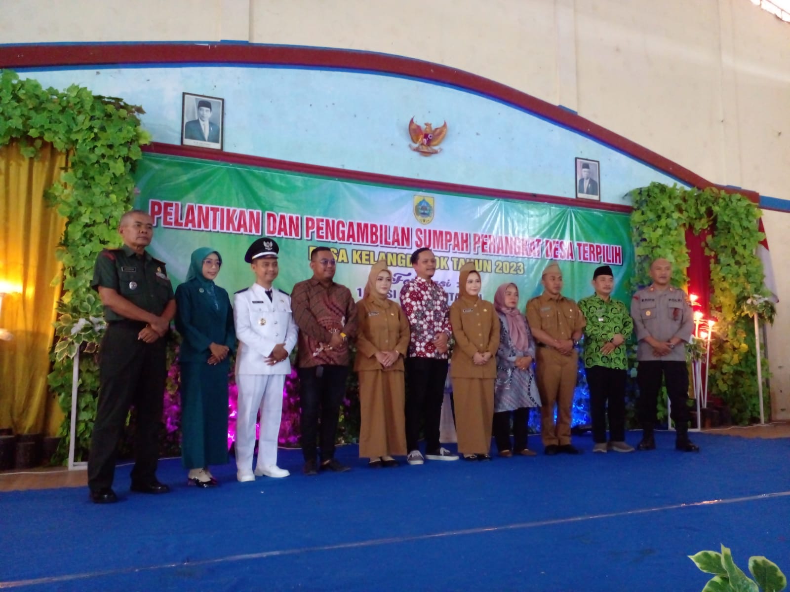 Kades Kelangdepok Melantik dan Menyumpah Tiga Perangkat Desa Lulus Ujian