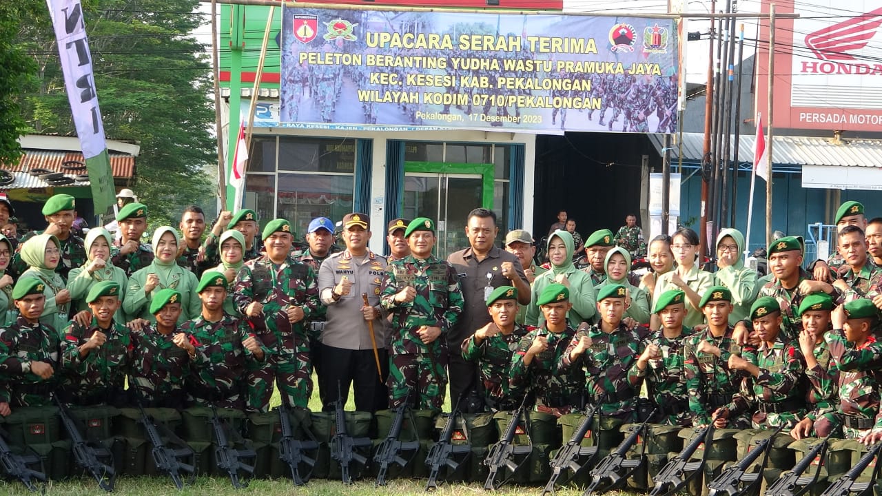 Kapolres Pekalongan Pimpin Upacara Serah Terima Peleton Beranting Yudha Wastu Pramuka Jaya 2023 Etape Keempat