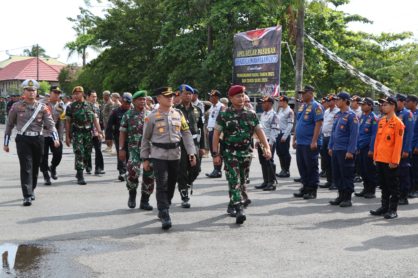 Polres Berau Gelar Apel Pasukan untuk Operasi Lilin Mahakam 2023