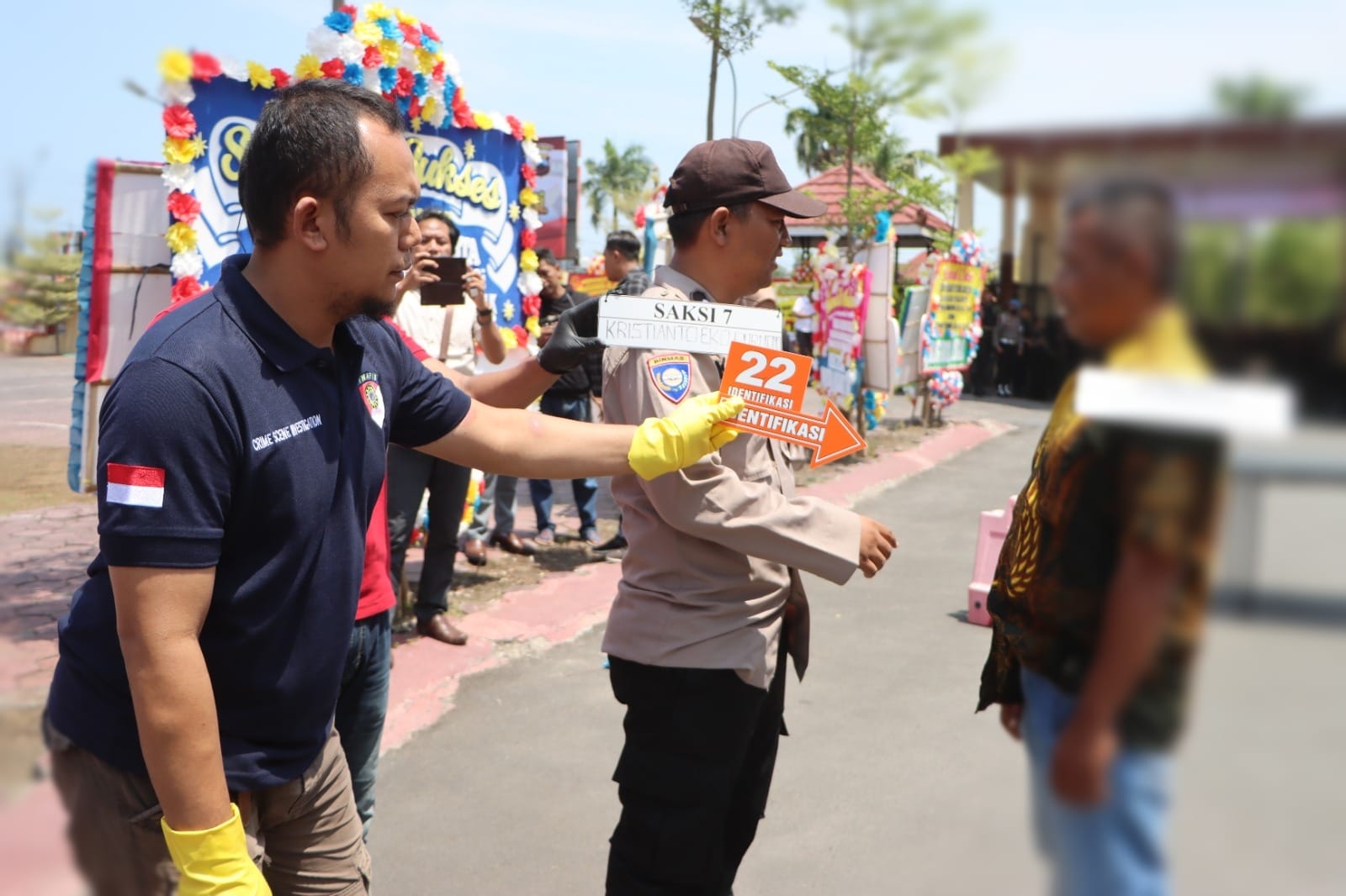 Polres Tegal Kota, Gelar Rekontruksi Kasus Penemuan Mayat di Pasar Randugunting