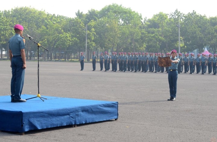 Junjung Tinggi Nasionalisme, Prajurit Buaya Petarung Batalyon Infanteri 1 Marinir Laksanakan Upacara Hari Bela Negara