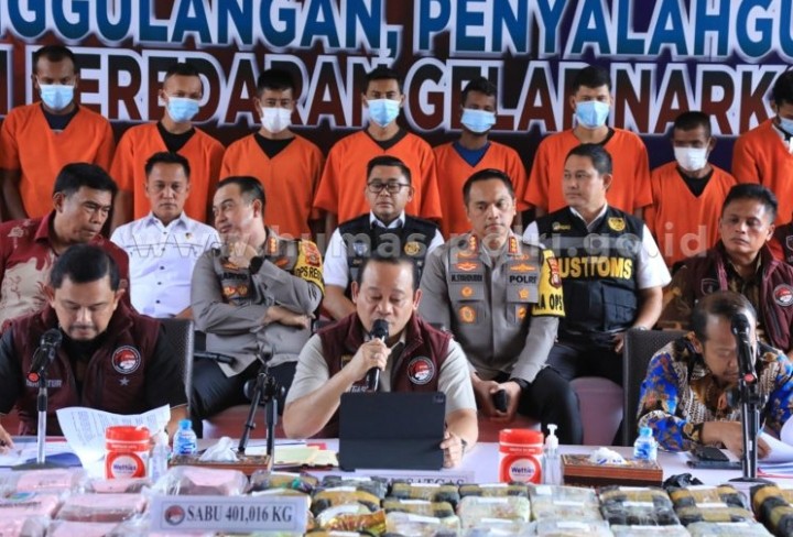 Satgas Narkoba Polri Tangkap 11.828 Tersangka, Selamatkan 13,7 Juta Jiwa