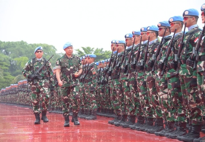 Panglima TNI Sambut Peace Keepers Indonesia Usai Bertugas