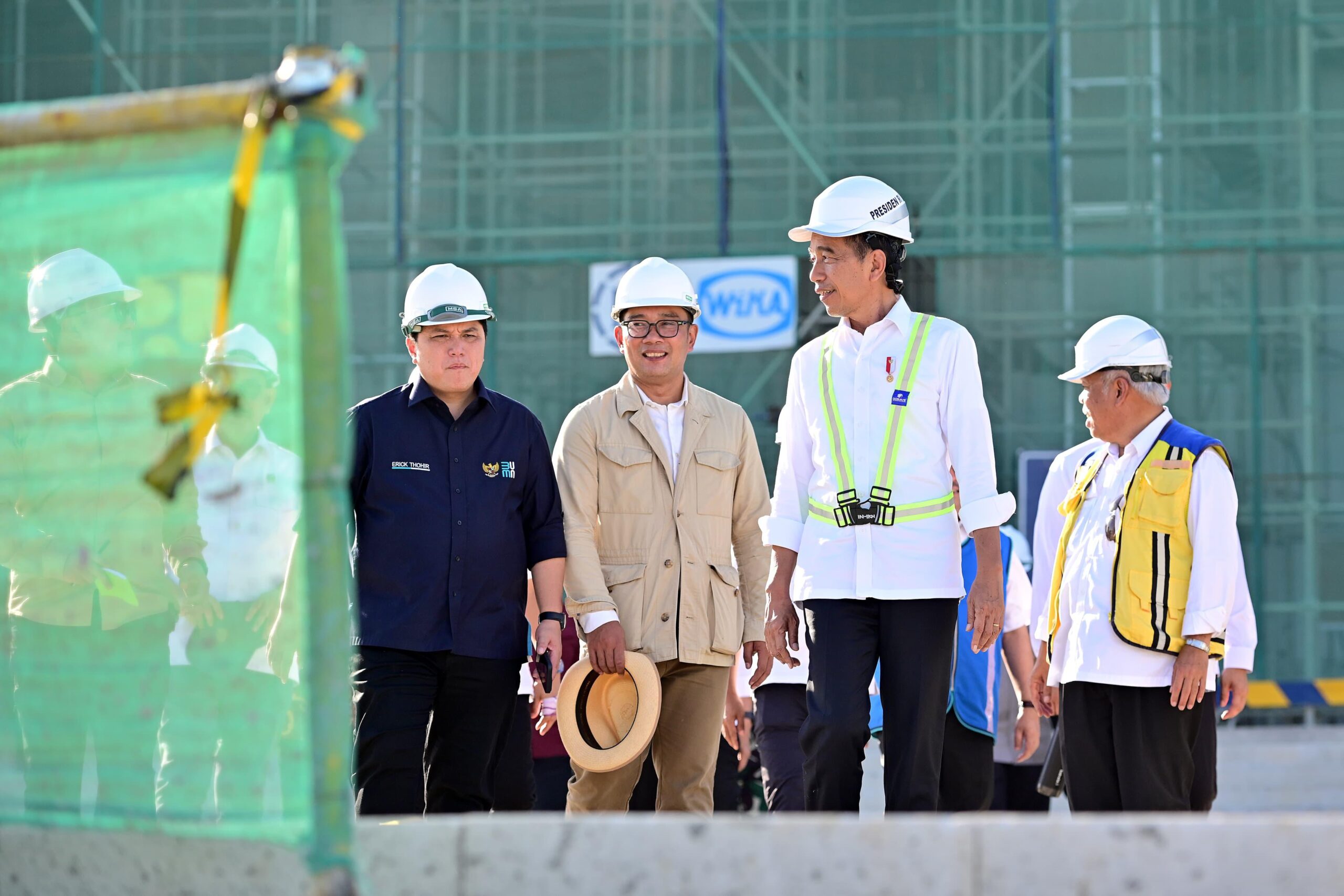 Presiden Tinjau Lapangan Upacara di IKN, Pastikan Kesiapan HUT Ke-79 RI