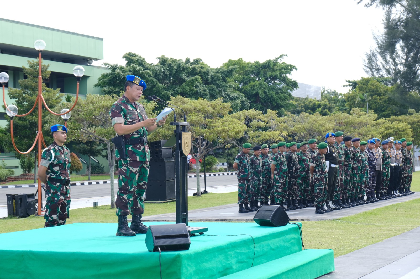 Brigjen TNI Bayu Permana Pimpin Upacara Ops Gaktib Dan Yustisi TA 2024