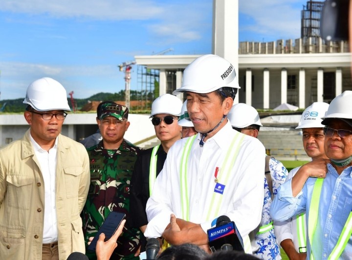 Panglima TNI Dampingi Presiden RI Groundbreaking Sejumlah Gedung di IKN