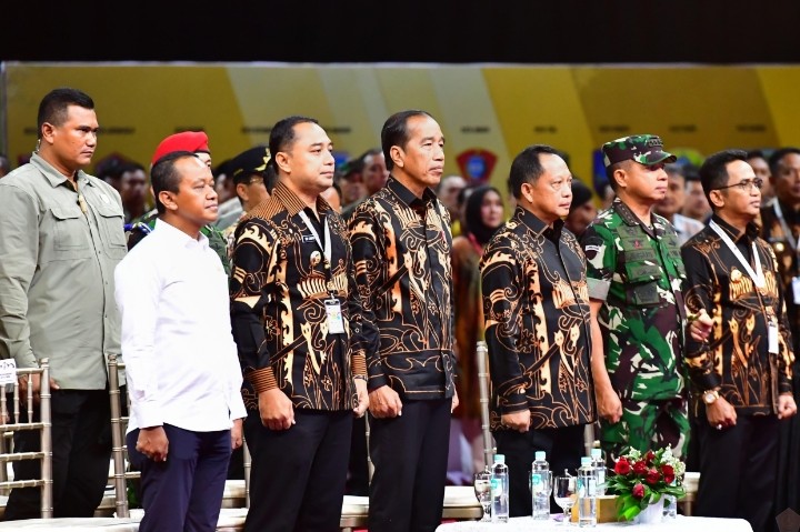 Panglima TNI Dampingi Presiden RI Buka Rakernas APEKSI Di Balikpapan