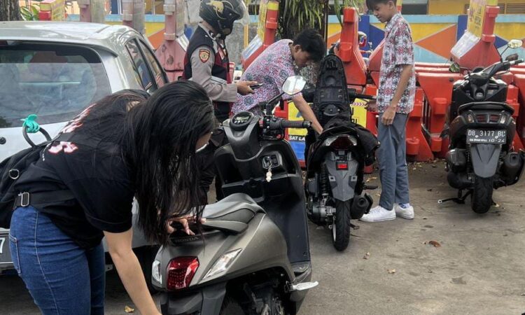 Patroli Polresta Manado Amankan 2 Unit Motor Tanpa TNKB