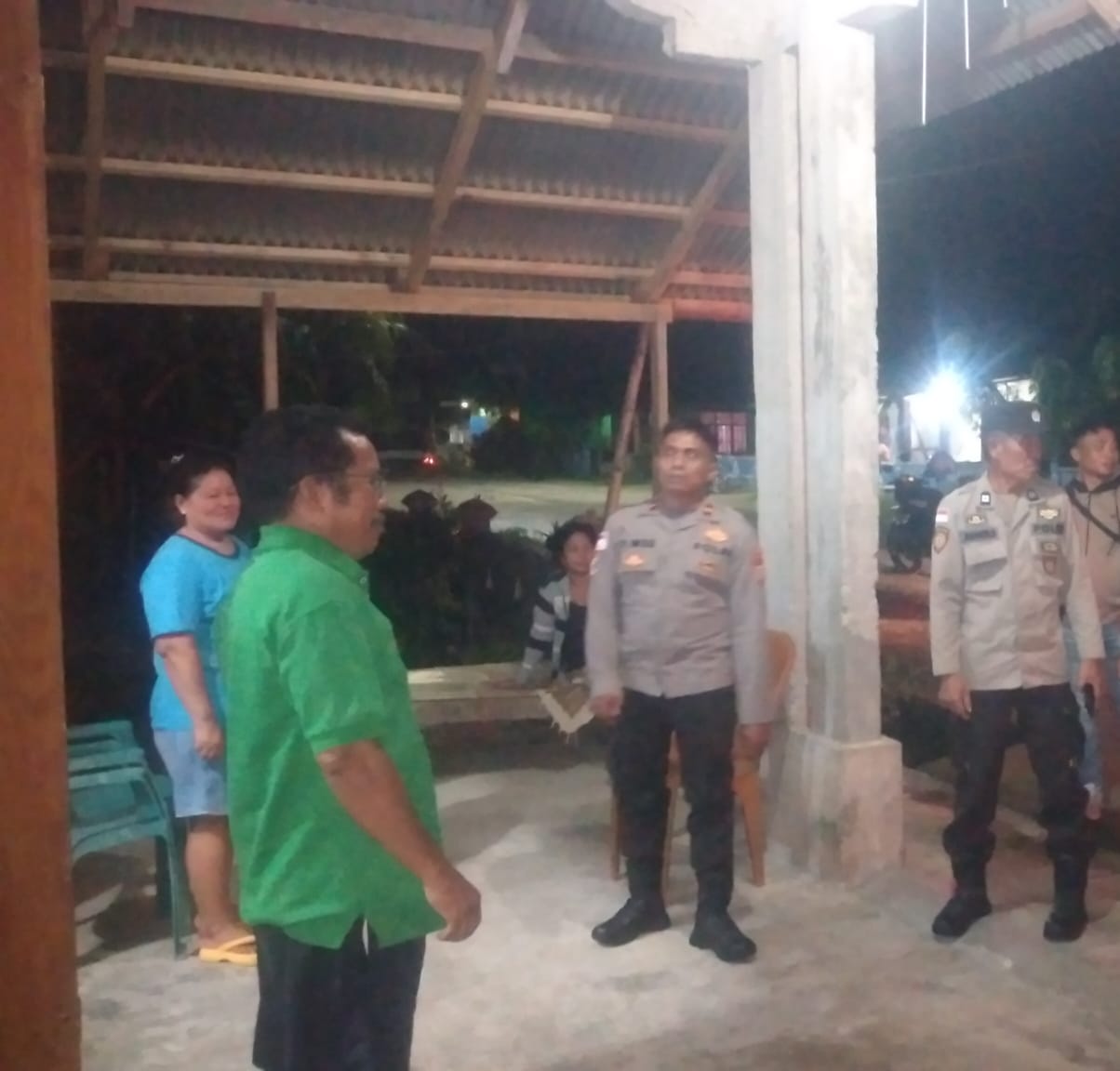 Polsek Essang Gelar Patroli Blue Light Cipkon Malam Minggu.