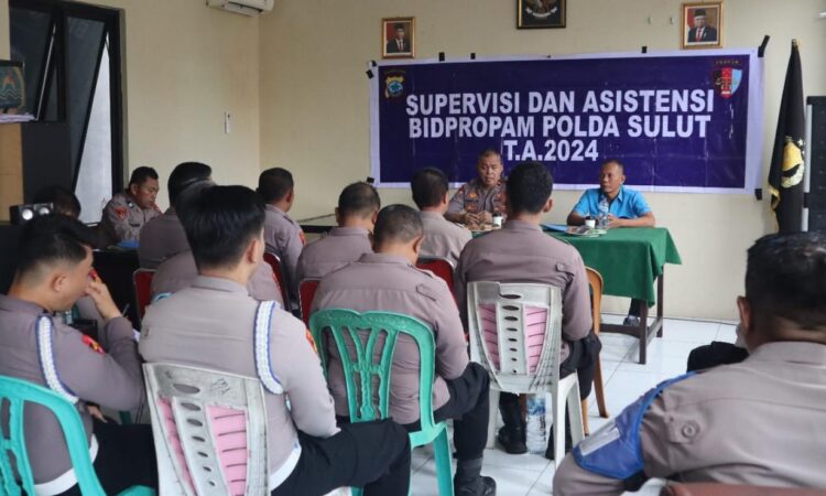 Bid Propam Polda Sulut Lakukan Supervisi dan Asistensi di Polresta Manado