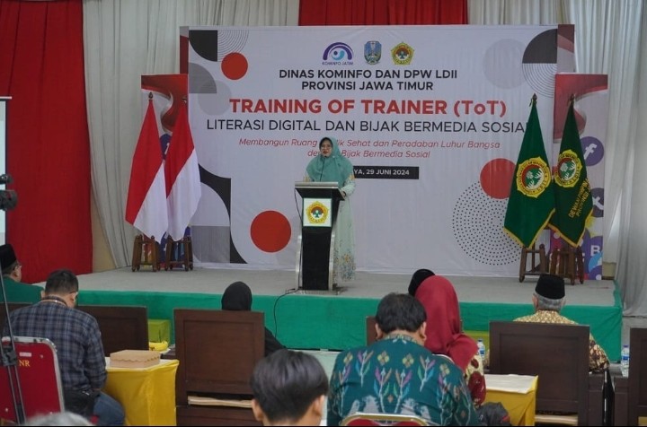 LDII Bersama Diskominfo Jatim Bekali Trainer Literasi Digital dan Bijak Bermedsos