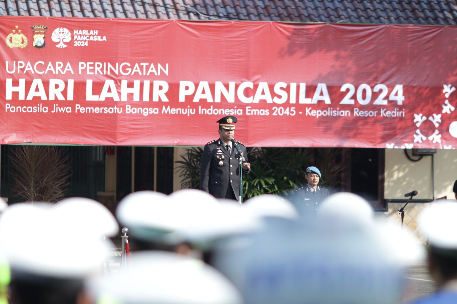 Gelar Upacara Hari Lahir Pancasila, Ini Pesan Kapolres Kediri Pada Anggota