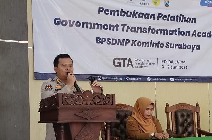 Tingkatkan Kemampuan Bidhumas Polda Jatim Gelar Pelatihan Goverment Transformation Academy