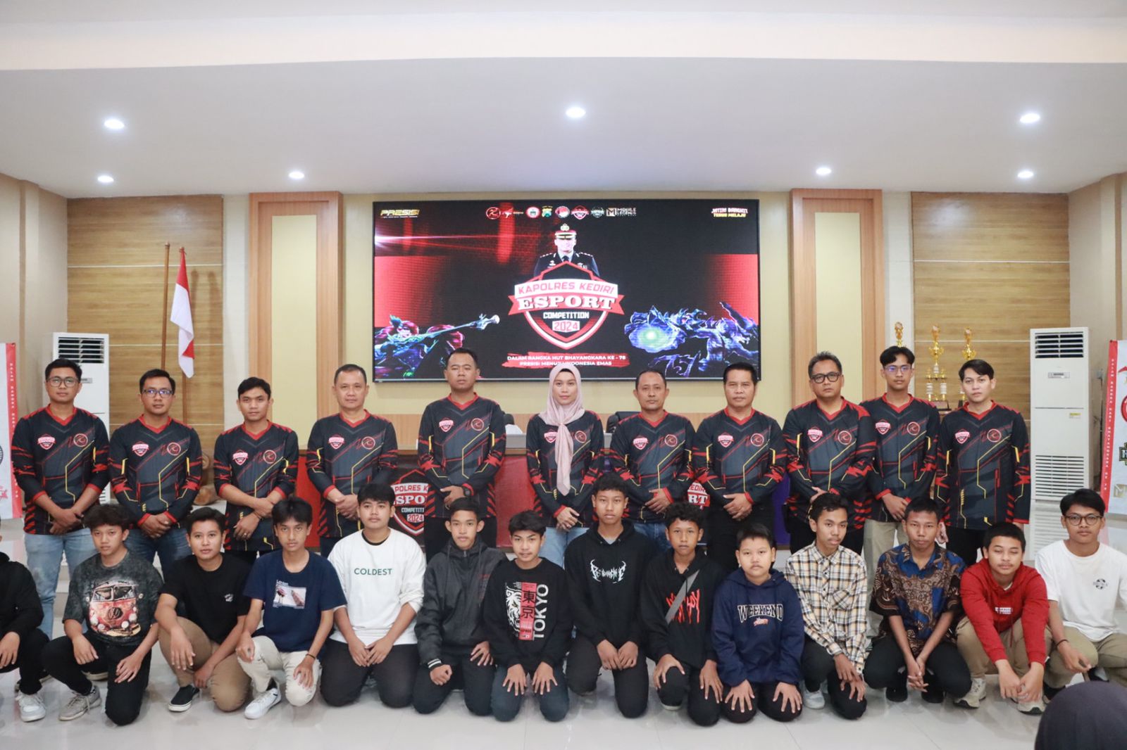 Meriah, Polres Kediri Gelar Lomba E-Sport Sambut HUT Bhayangkara ke-78