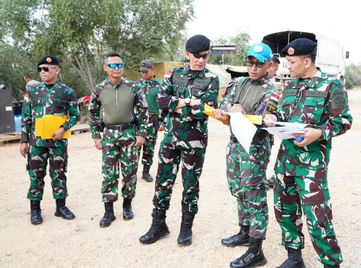 Tim Waslakops Mabes TNI Tinjau Kesiapan Satgas TNI Konga UNIFIL Lebanon