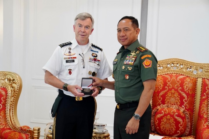 Panglima TNI Terima Kunjungan Dankoopsus Militer AS