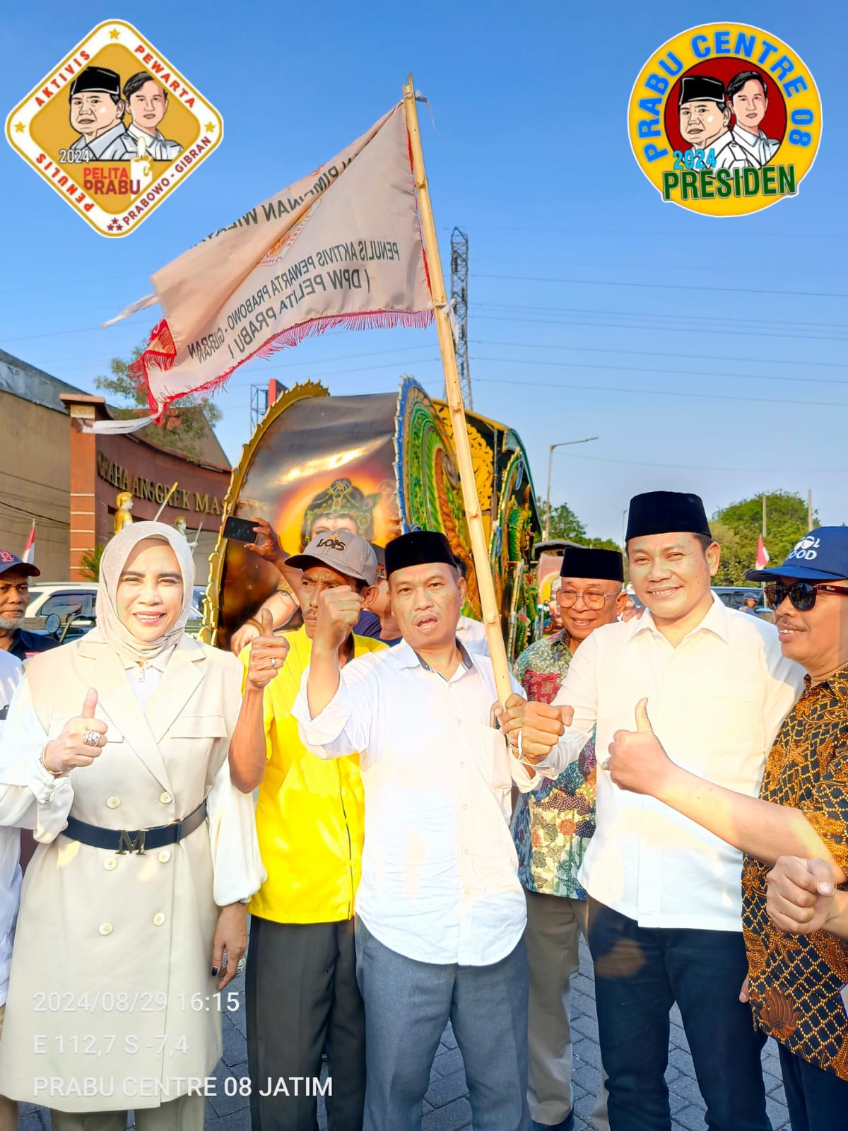 Ketua Relawan Nasional Prabu Center 08,DPC Pelita Prabu Sidoarjo Sulaiman Mendukung Pemerintah Bersih dan Anti Dinasti Koruptor di Sidoarjo