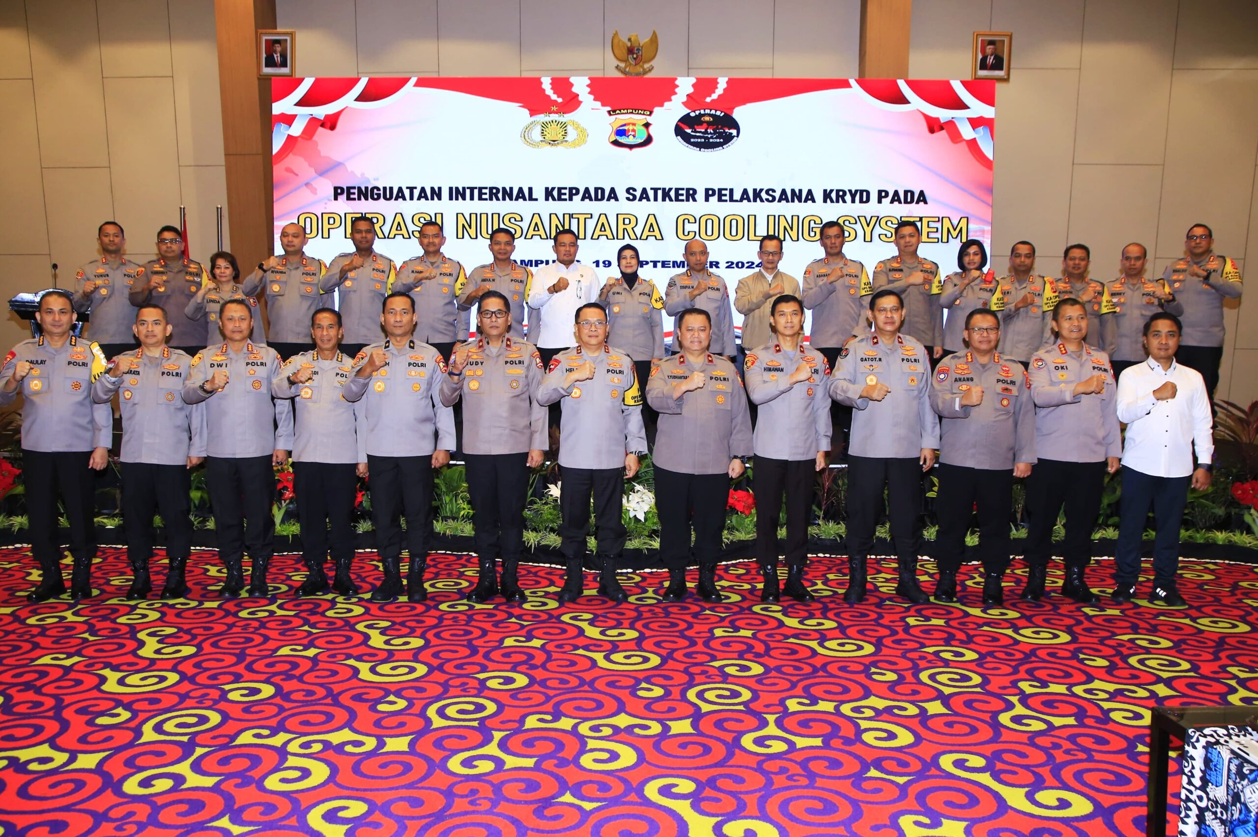 NCS Polri Minta Polda Lampung Optimalkan Coolling System Jelang Pilkada